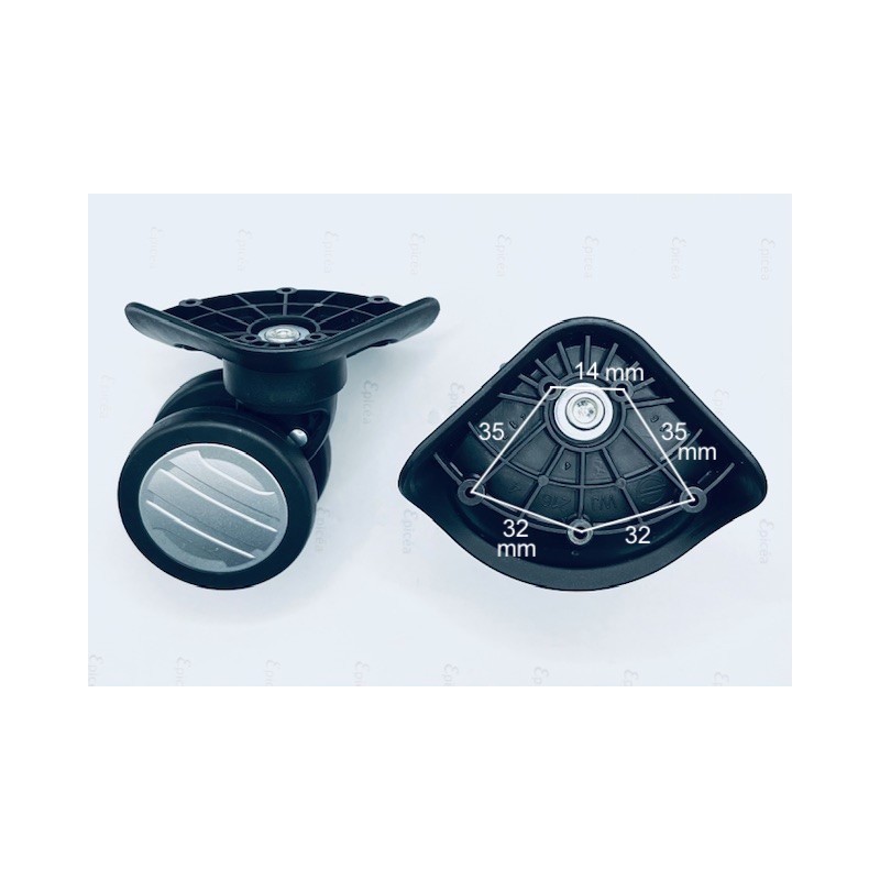 Roues Delsey VAVIN SECURITE (sauf taille cabine 55 cm)(une paire)