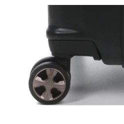 2 ROULETTES DELSEY CARROUSEL 2 ( SAUF TAILLE CABINE 55 cm ) couleur : noir