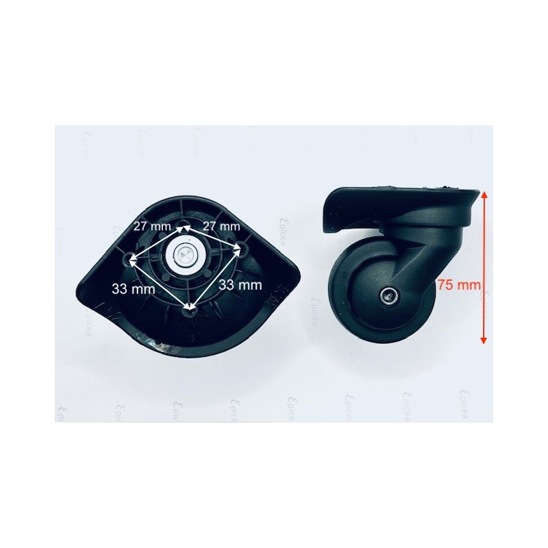 2 Roues DELSEY D052  (une paire)