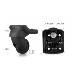 ROUES COMPATIBLES B-L FRESH 2 (UNE PAIRE)